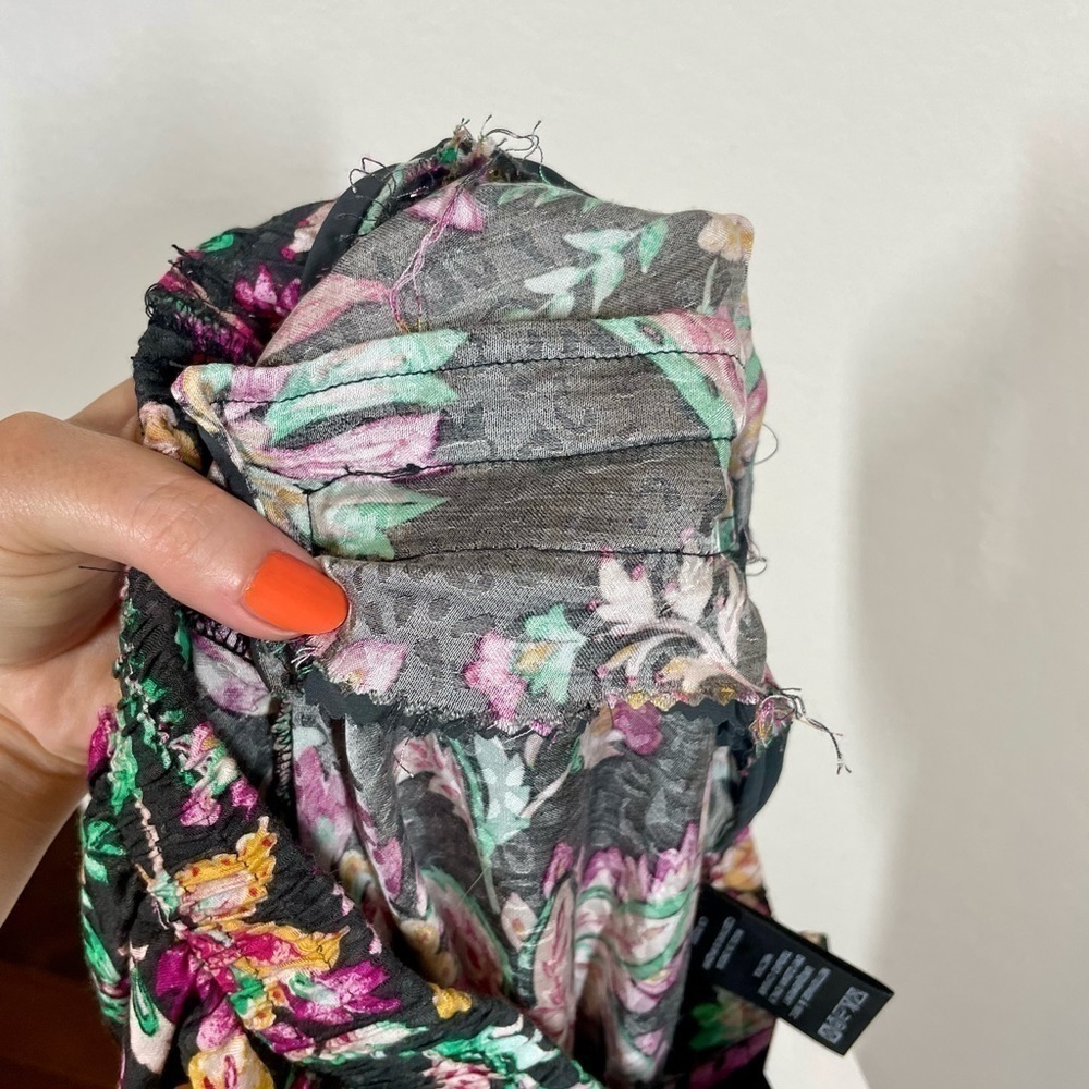 Isabel Marant Floral Print Trousers - Black and Pink - Picture 11 of 14